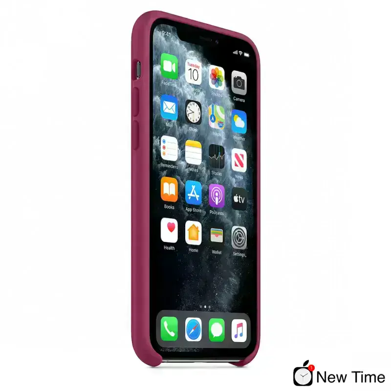 Чехол Apple iPhone 11 Pro Max Silicone Case - Pomegranate (MXM82)